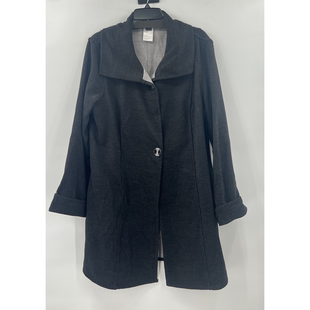 Tribal XL Reversible Black Grey Jacket Coat